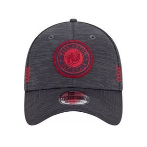 New Era Washington Nationals Clubhouse Gray Red 39Thirty Stretch Fit Hat Cap NEW